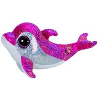 TY 36126 Beanie Boo's Мягкая игрушка Дельфин Sparkles (розовый), 15 см