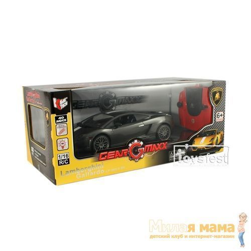 6618-858a_black-ast6618-858a-85081-0-360.jpg KidzTech 85081 Радиоуправляемый автомобиль Labmborghini 560-4, 1:16, черный