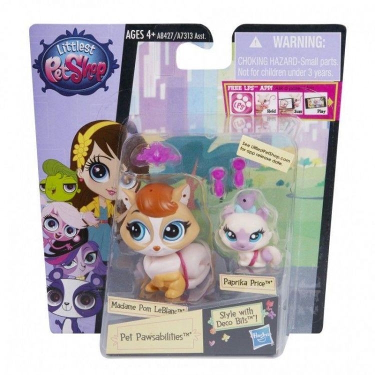 Hasbro A8427 LPS Зверюшка и ее малыш с аксессуарами Кошка и персидский котенок