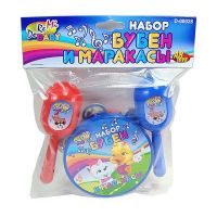 AB-toys D-00028 Набор игрушечных музыкальных инструментов бубен и маракасы