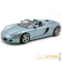 Motormax 73163 Коллекционная модель машины 2004 Porsche Carrera GT, 1:18, серебристая