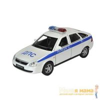 Welly 43645PB Велли модель машины 1:34-39 LADA PRIORA ПОЛИЦИЯ