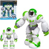 ABtoys (АБтойс) C-00342/зеленый Робот ABtoys, световые и звуковые эффекты, бело-зеленый
