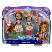 Mattel HCF81 Игровой набор Mattel Enchantimals Фелисити Лис с сестричкой и питомцами