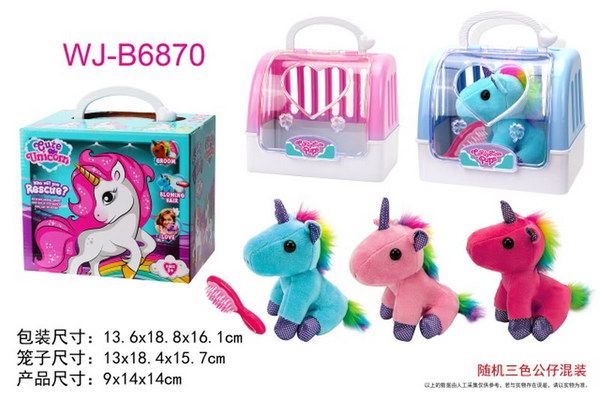 JUNFA DR5010 Мой питомец. Единорог в переноске с расческой