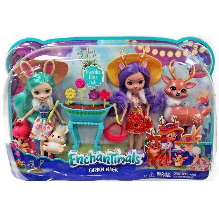 Mattel FDG01 Набор из 2 кукол Энчантималс с любимыми зверюшками