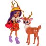 Mattel FDG01 Набор из 2 кукол Энчантималс с любимыми зверюшками