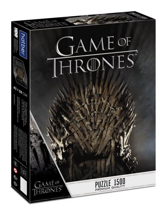 Hatber 1500ПЗ1-26445 Пазл Hatber Premium Игра престолов. Game of Thrones 1500 элементов 580х830мм