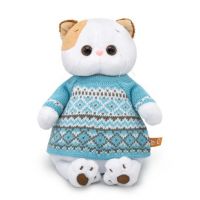 BUDI BASA LK24-033 Мягкая игрушка Кошечка Ли-Ли в свитере, 24 см