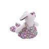 Teddy YSL18787 Мягкая игрушка Собака в платье с цветами, 16 см
