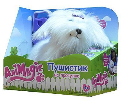 Игрушка Пушистик на прогулке (белый)