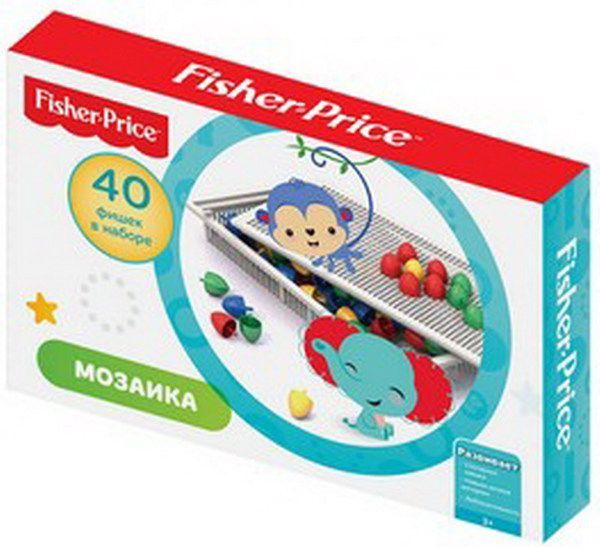 Нордпласт Н-779 Настольная мозаика Фишер Прайс, 40 фишек