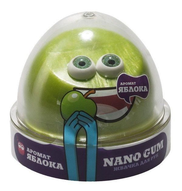 Фабрика игрушек NGAZY50 Жвачка для рук "Nano gum" аромат яблока", 50 гр.