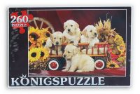 Konigspuzzle ПК260-5873 Пазл Щенки лабрадора, 260 элементов