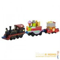 Die-Cast Chuggington LC54076 Паровозик Старина Пит с двумя вагончиками сладостей