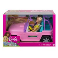 Mattel GVK02 Кукла Mattel Barbie с подругой на розовом джипе