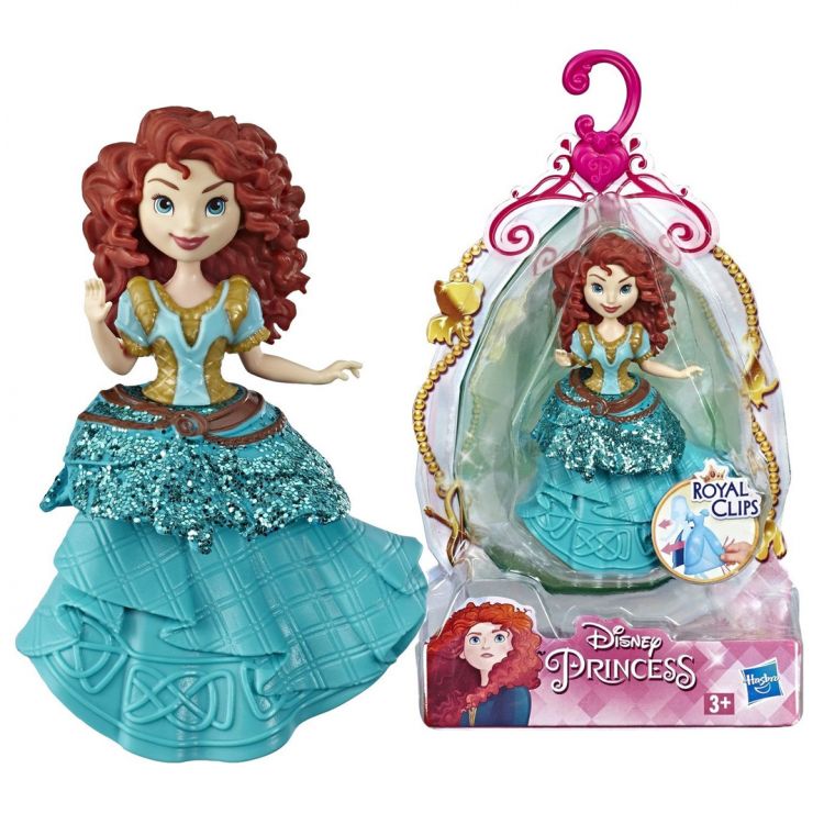 Hasbro E4865 Disney Princess Royal Clips Мини-кукла "Принцесса Диснея", Мерида