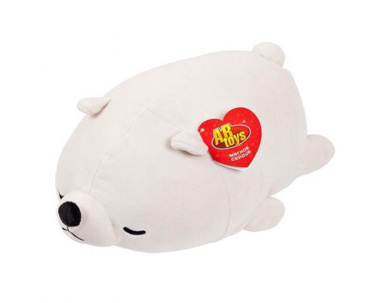 ABtoys M2021 Мягкая игрушка Медвежонок полярный, 27 см