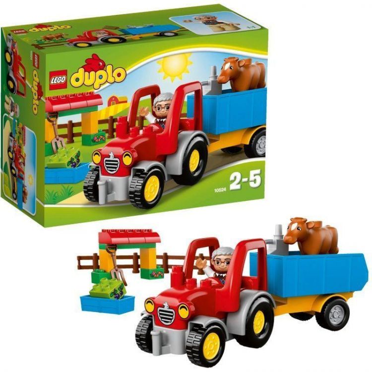 Lego Duplo 10524 Конструктор Лего Дупло Сельскохозяйственный трактор, 29 деталей
