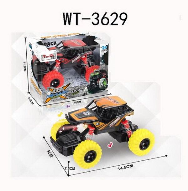 JUNFA T3204-1M Джип 1:32, инерционный, с элементами из металла, со световыми и звуковыми эффектами, 16х10х11 см