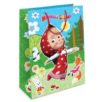 Подарочный пакет "Машины сказки", бумажный, 25 х 35 х 9 см