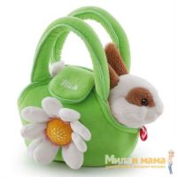 Trudi Pets 29720 Мягкая игрушка Кролик в сумочке, 15см