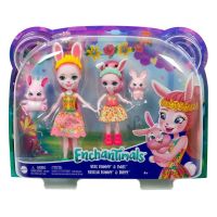 Mattel HCF84 Игровой набор Mattel Enchantimals Бри Кроля с сестричкой и питомцами