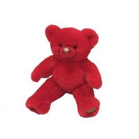 ABtoys M102 Мягкая игрушка Медведь красный, 16 см