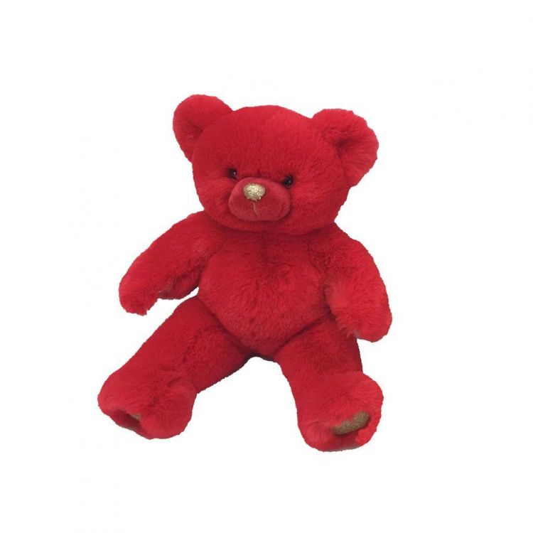 ABtoys M102 Мягкая игрушка Медведь красный, 16 см