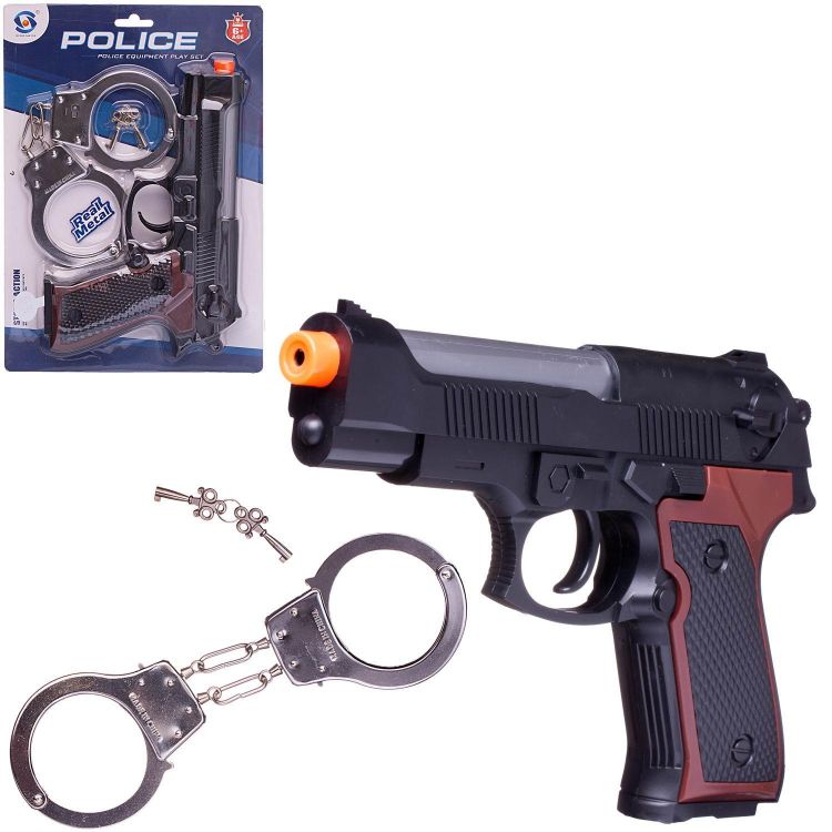 Junfa WG-10786 Игровой набор Junfa Полиция (пистолет, наручники с ключами)