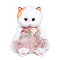 BUDI BASA LB-018 Мягкая игрушка Кошечка Ли-Ли BABY в платье с леденцом, 20 см