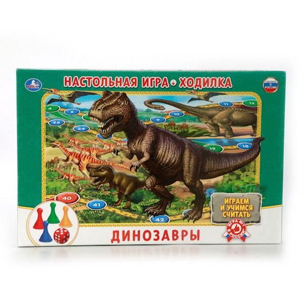 Умка 4690590106211 Игра настольная-ходилка Динозавры