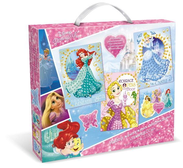 ORIGAMI 03195 Набор жемчужных аппликаций 3 в 1 Disney Princess™