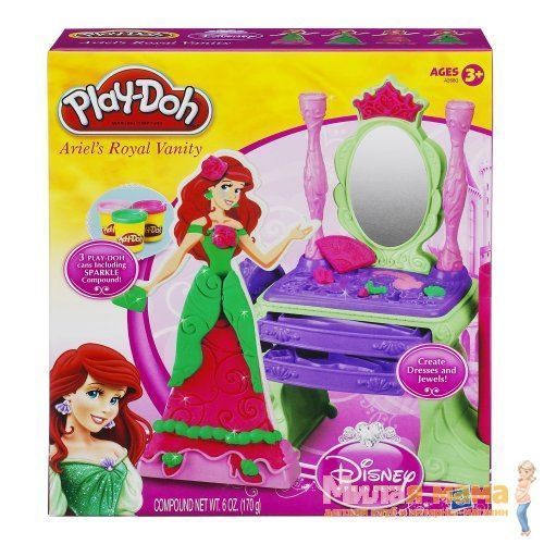 Пластилин Play Doh набор принцесса Ариэль