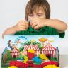 Масса для лепки ТМ "Эластик" Candy land, 3 цвета, 4 формочки