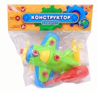 ABtoys PT-00513 Конструктор "Самолет", в наборе (3 предмета), 2 вида в ассортименте