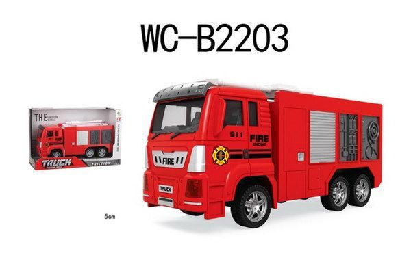 ABtoys (АБтойс) 89002B-6 Пожарная машина, инерционная, без эффектов, 27,5х10х17,5 см