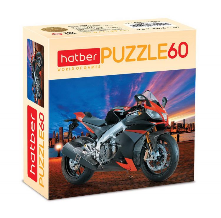 Hatber 60ПЗ5-13197 Пазл Hatber MotorBike 60 элементов, 165х230мм Hatber 60ПЗ5-13197 Пазл Hatber MotorBike 60 элементов, 165х230мм