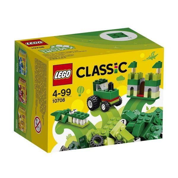 Lego Classic 10708 Конструктор Лего Классик Набор для творчества, зеленый, 66 деталей