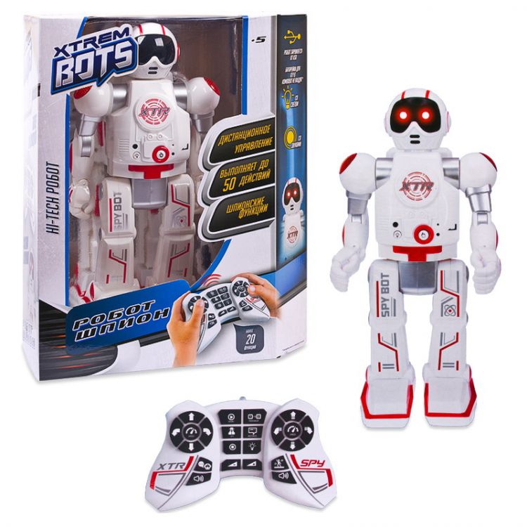 XTREM BOTS XT30038 Робот на р/у "Xtrem Bots: Шпион", световые и звуковые эффекты