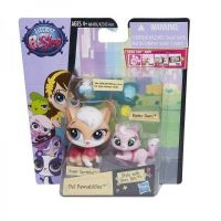 Hasbro A8428 LPS Зверюшка и ее малыш с аксессуарами Кошка и розовый котенок