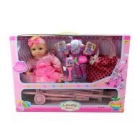 Junfa Toys 60665-T03 Игровой набор Lovely Baby - Пупс с коляской и аксессуарами