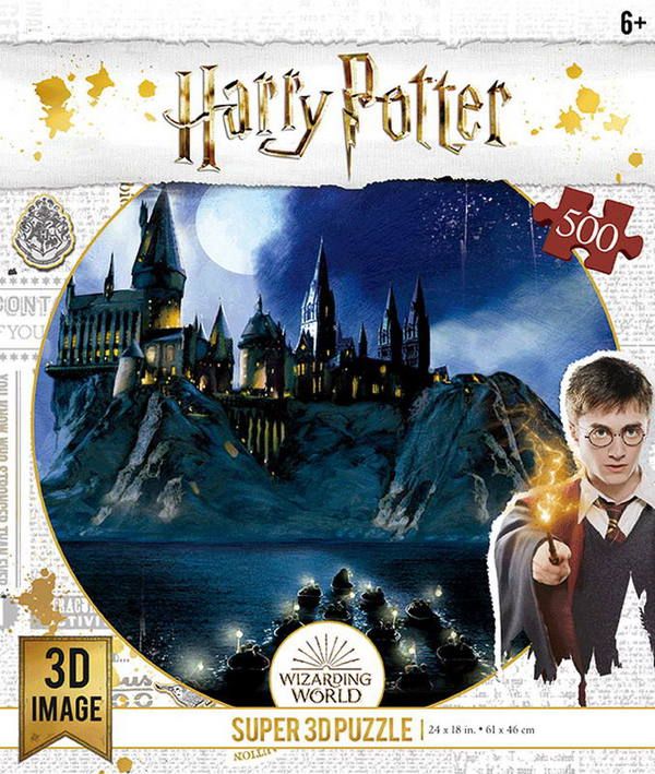 Prime 3D 32515-SBM Пазл 3D Хогвартс, 500 элементов