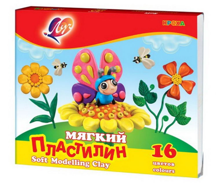 ЛУЧ 12С863-08 Пластилин мягкий "Кроха" 6 цветов