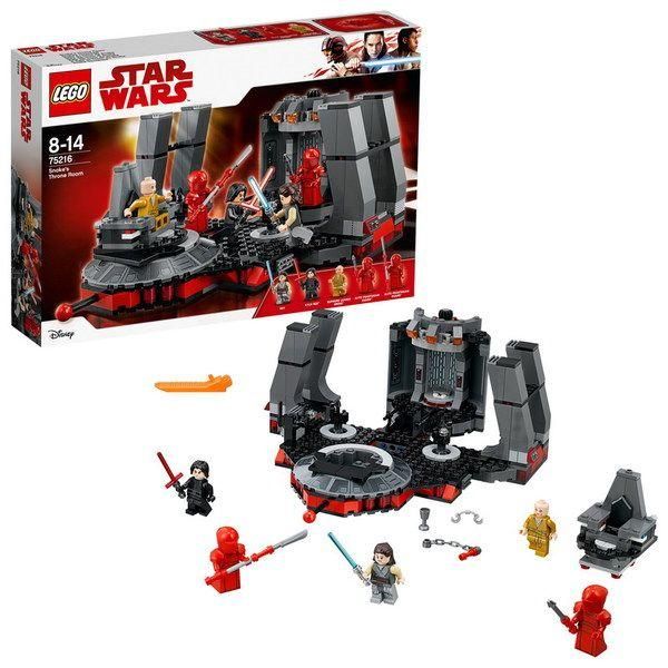 Lego Star Wars 75216 Конструктор Лего Звездные войны Тронный зал Сноука, 492 детали