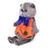 BUDI BASA Ks22-114 Мягкая игрушка Кот Басик в жилете с часами, 22 см