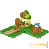 Jakks 55812 Набор Мини Домик с фигуркой Смурфика Умника