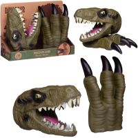 Junfa WA-14622/зеленые Игровой набор Junfa Игрушка на руку Голова и когти динозавра зеленые