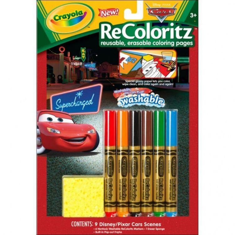 Crayola 04-5017 Многоразовая раскраска Recoloritz "Тачки"