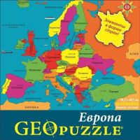 Пазлы GEOpuzzle Европа (русскоязычные)